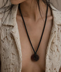 Black Round Pendant