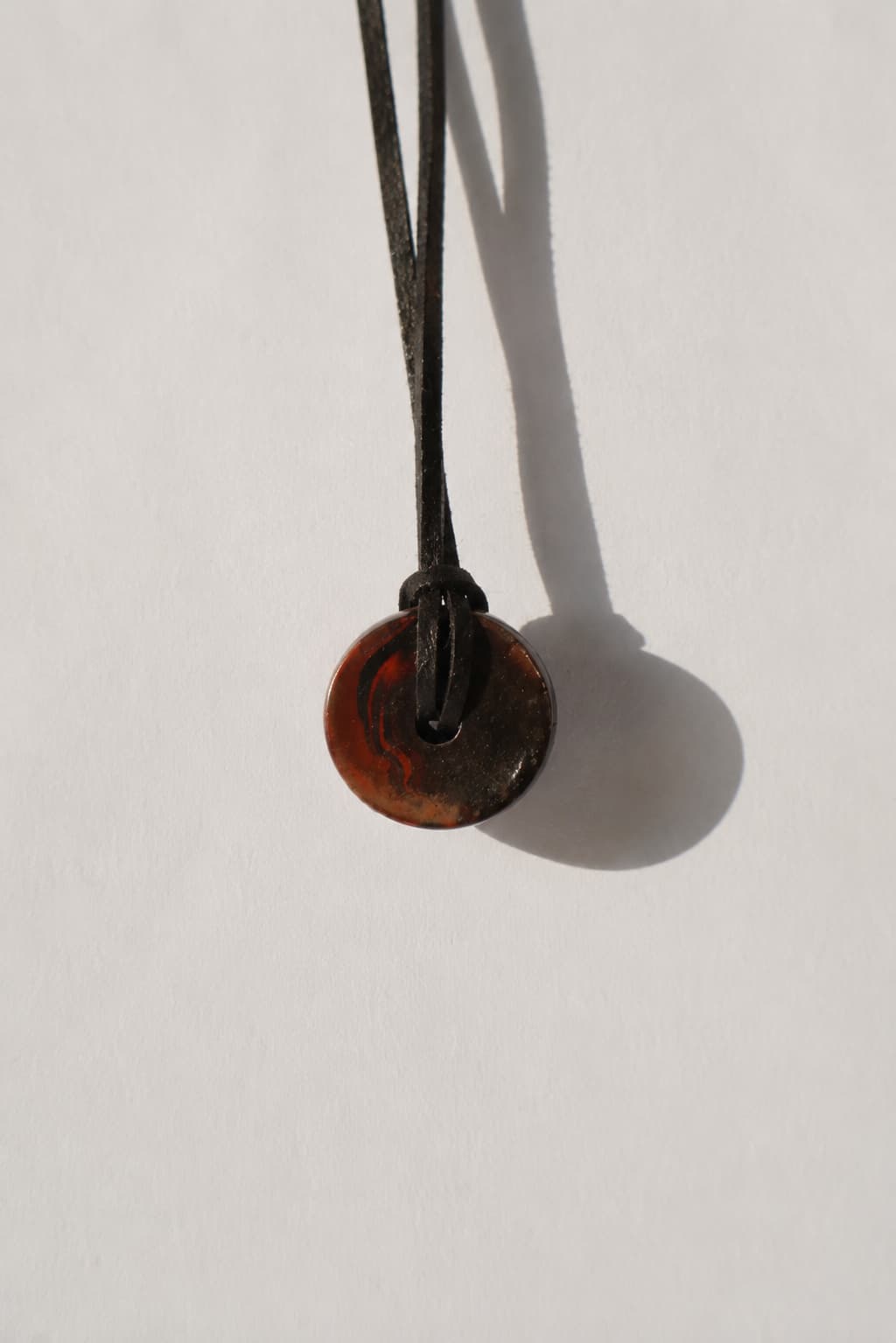 Black Round Pendant