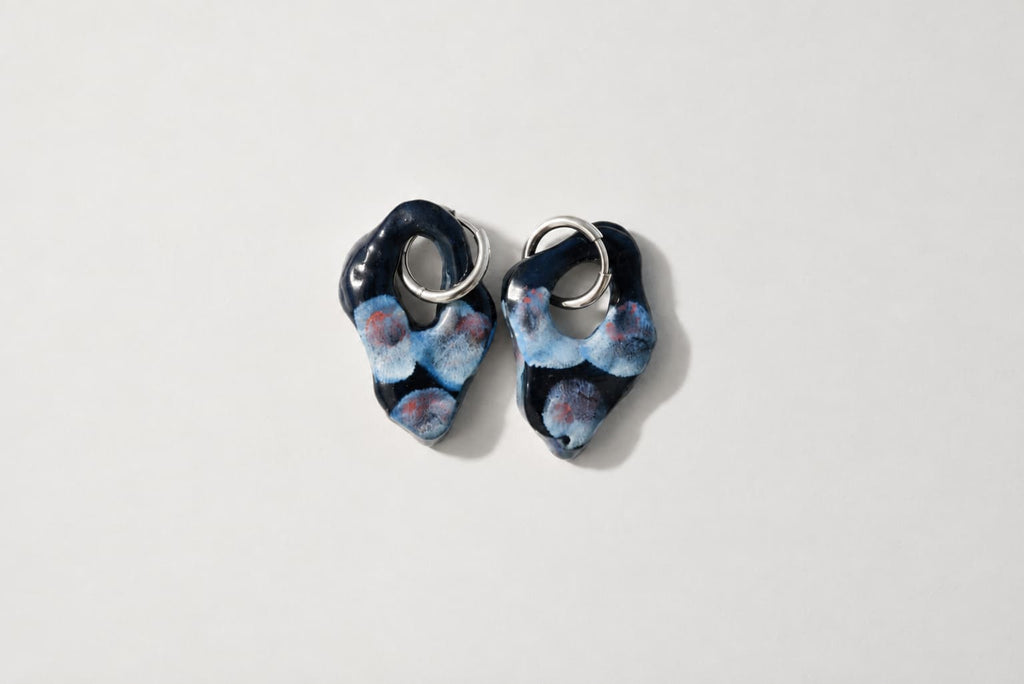 Black Loop Earrings