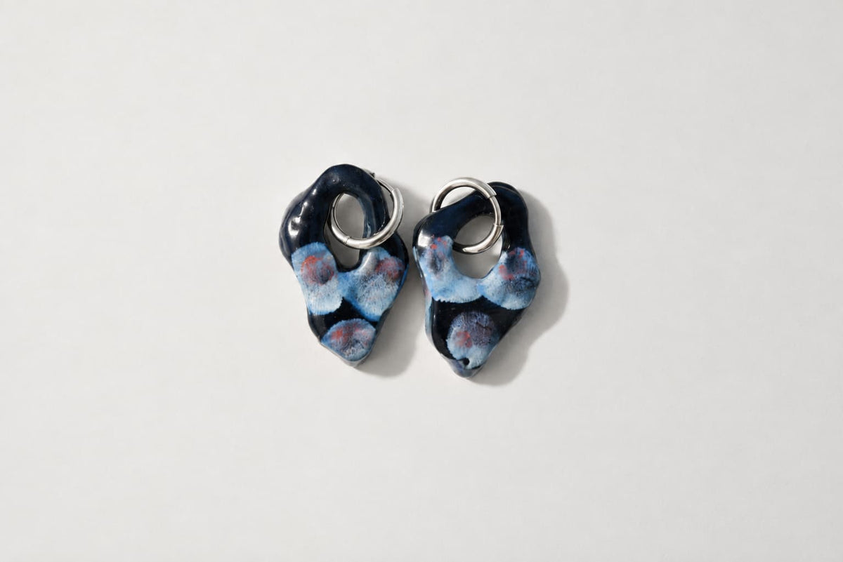 Black Loop Earrings