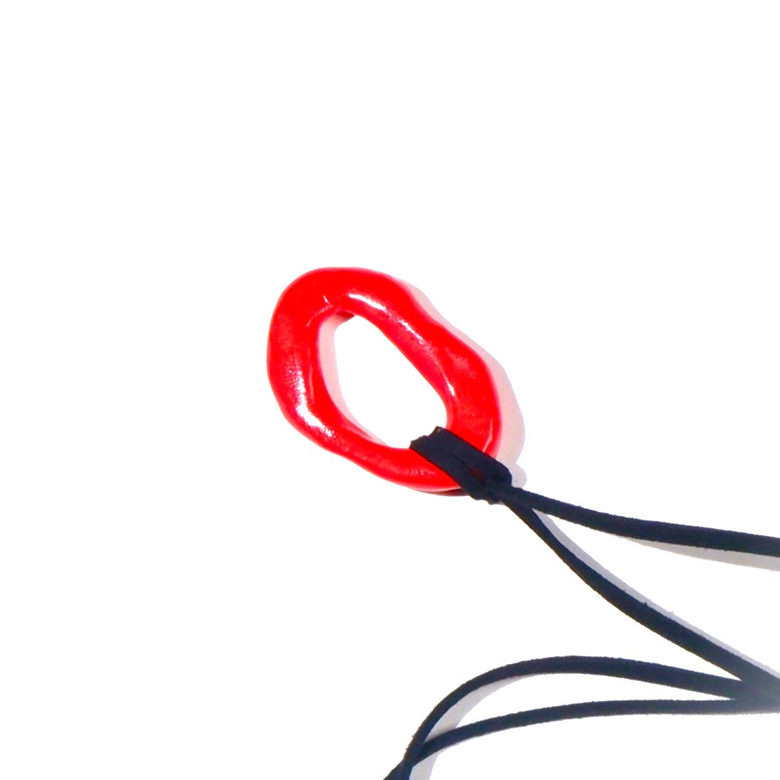 Red Hoop Pendant