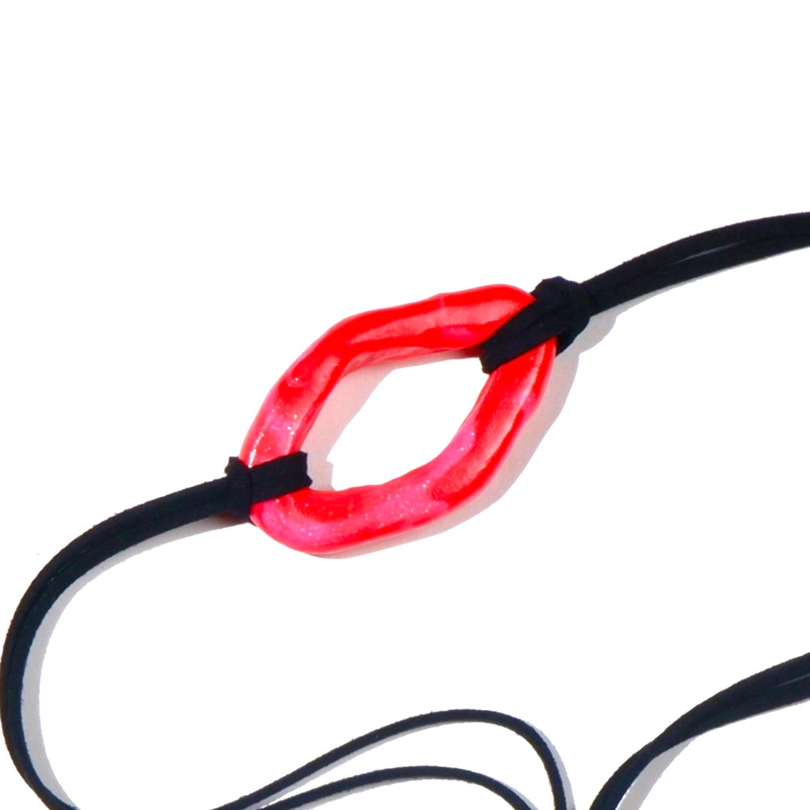 Red Hoop Choker