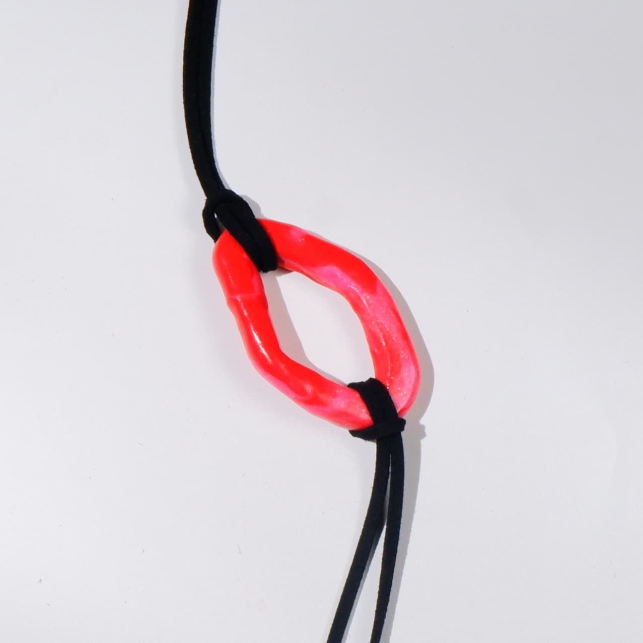 Red Hoop Choker