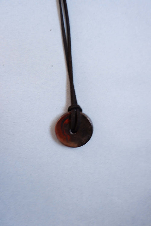 Black Round Pendant