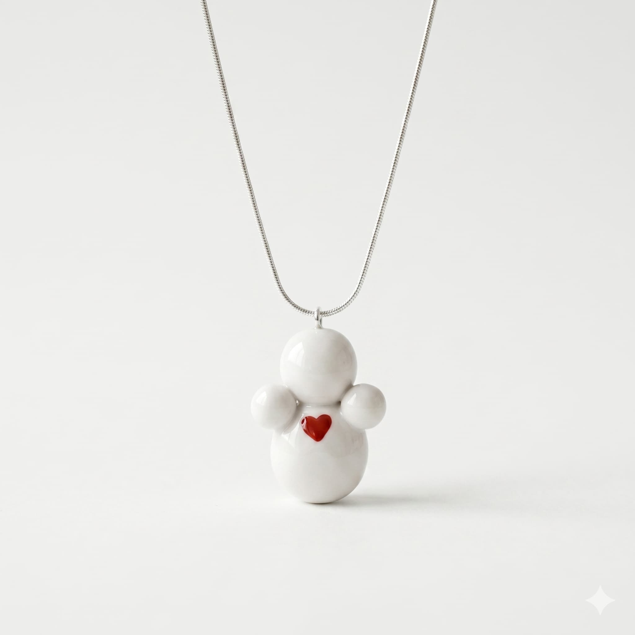 Milk ghost pendant
