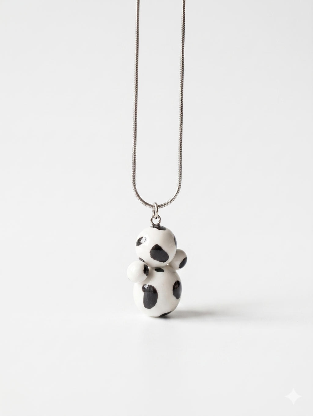 Cow print pendant