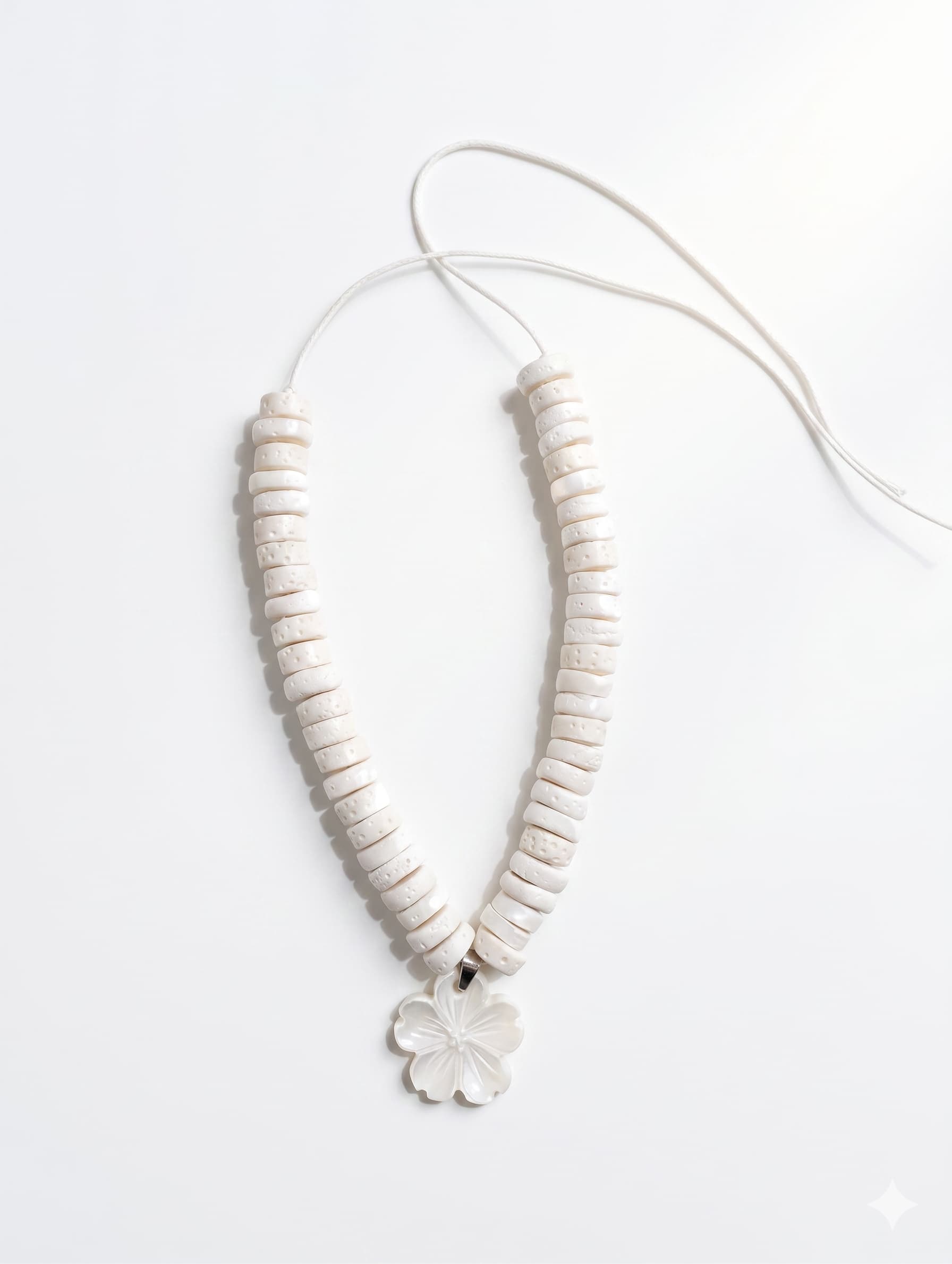 White flower necklace