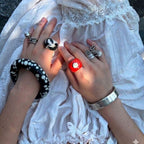 Red Blossom Chunky Ring