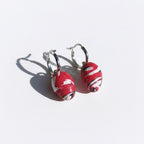 Oval Marble Earrings