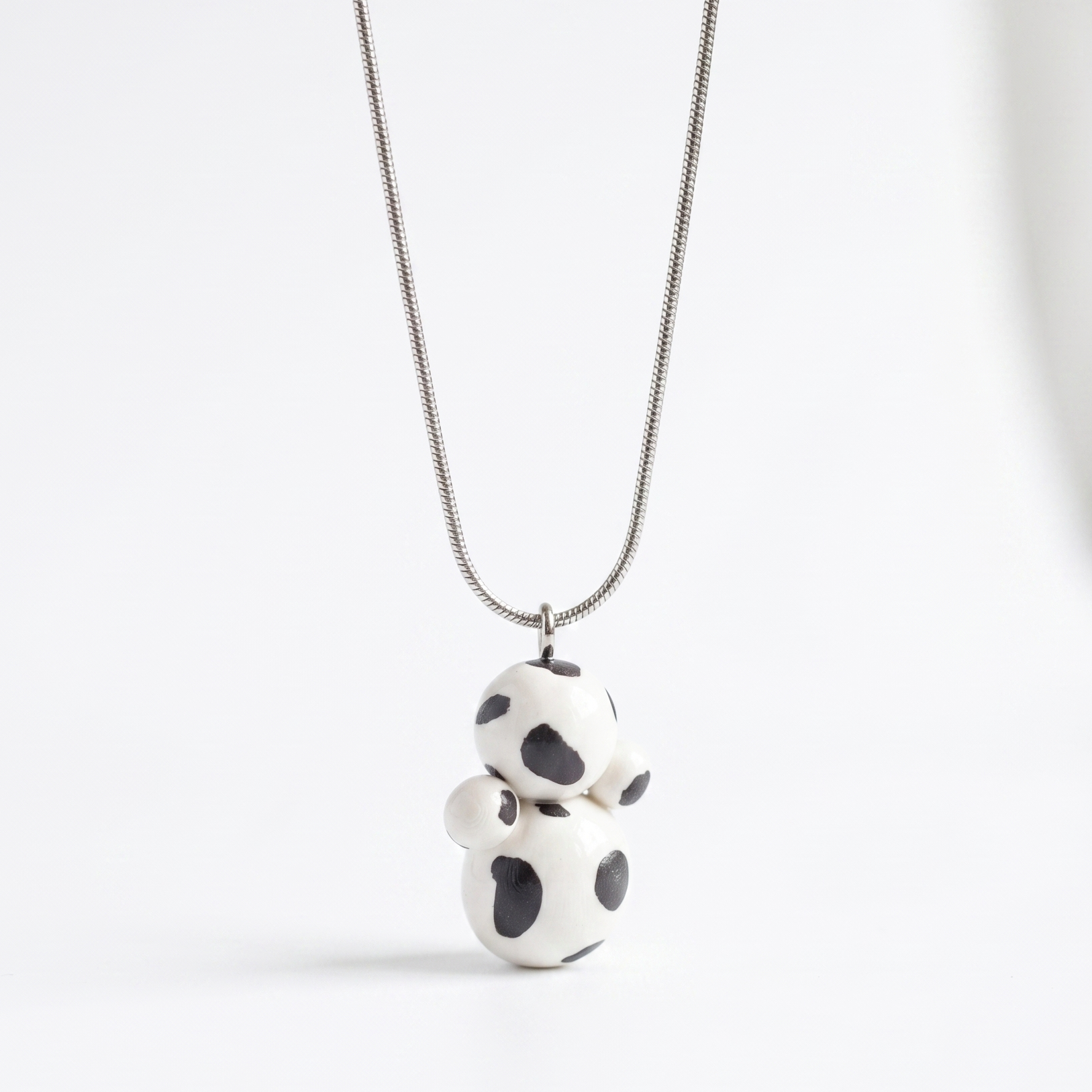 Cow print pendant
