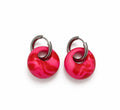 Pink & Red Hoop Earrings
