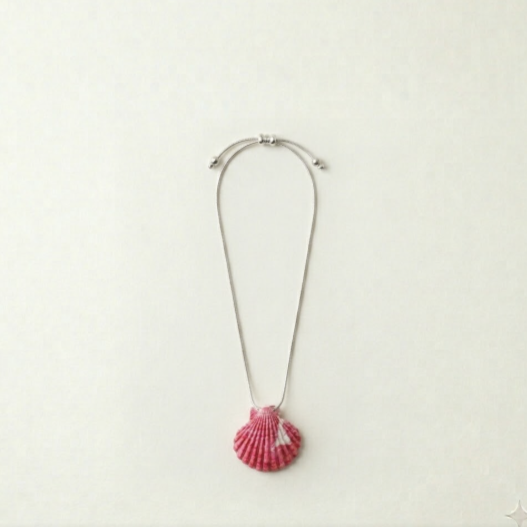Blush seashell pendant