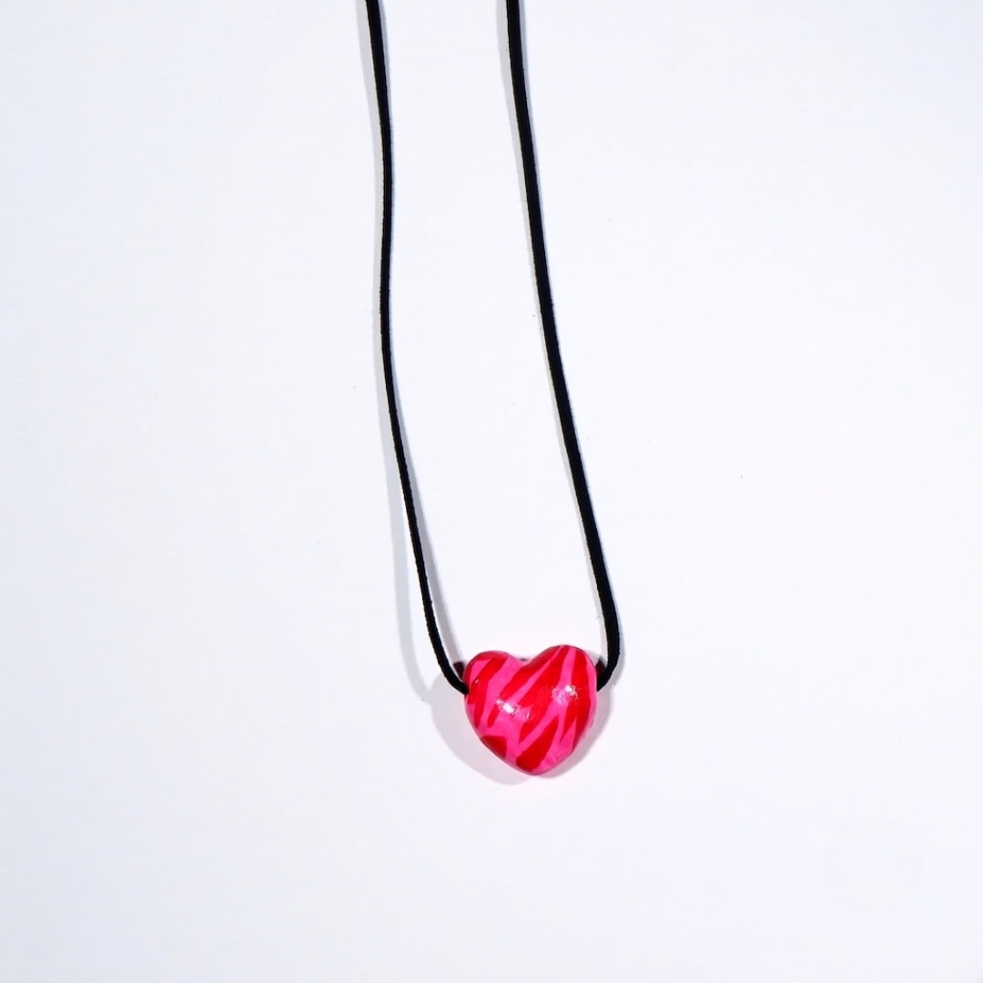 Blush Zebra Heart