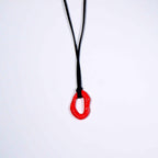 Red Hoop Pendant
