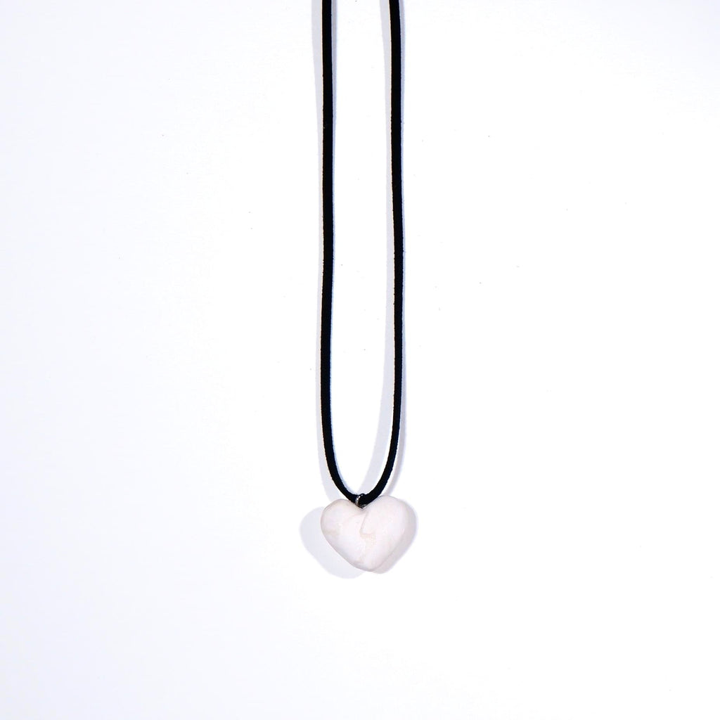 White Pearl Heart Pendant