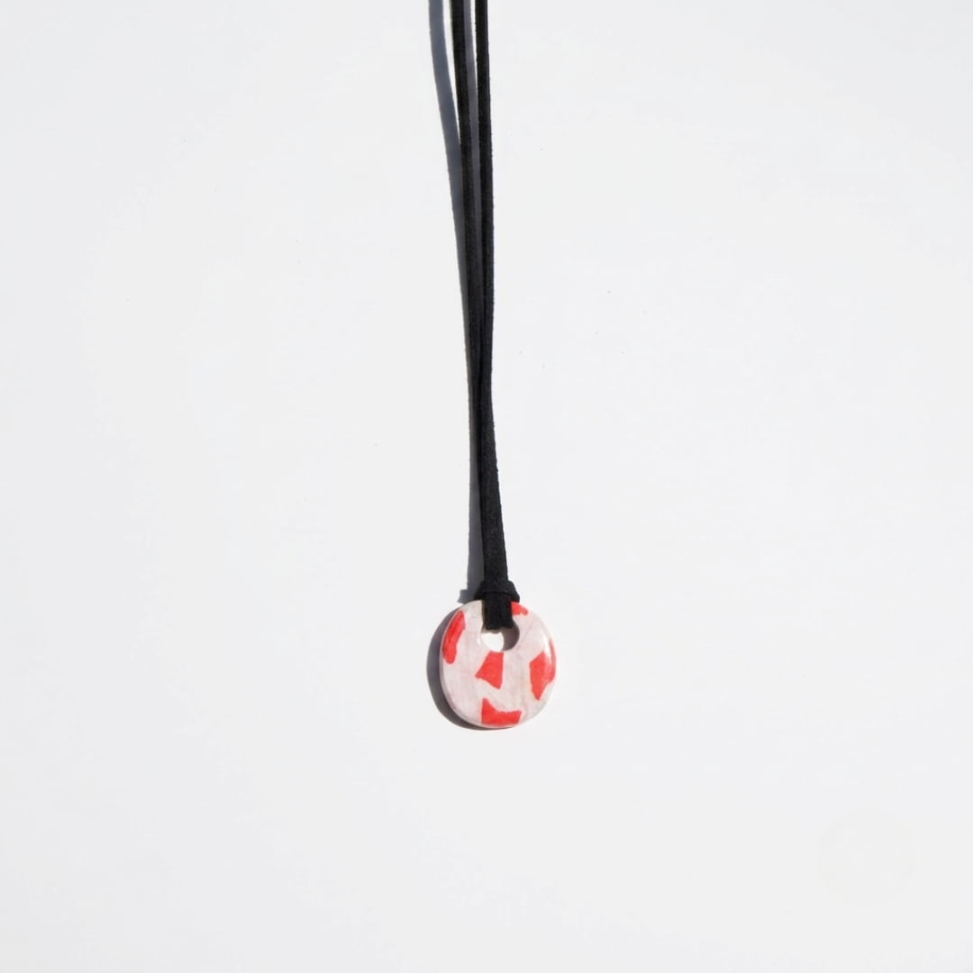 Red Marble Pendant