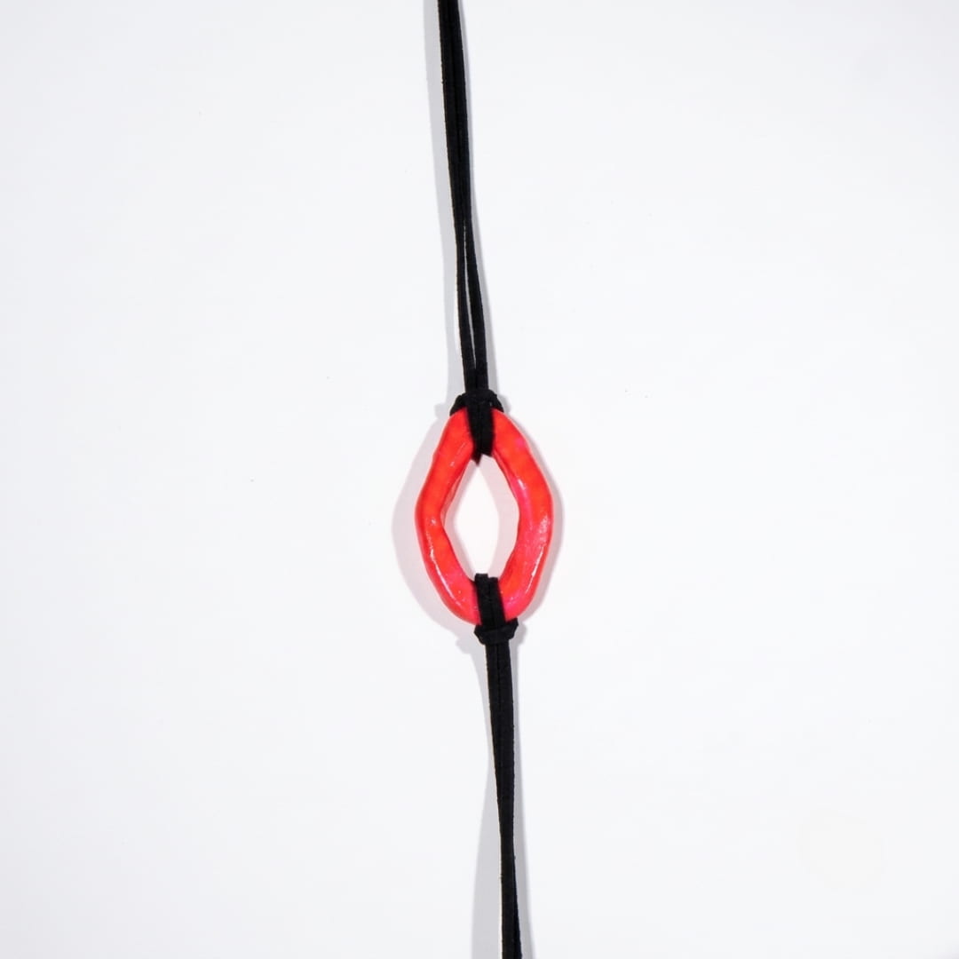 Red Hoop Choker