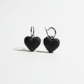 Black heart Earrings
