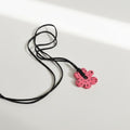 Pink Dotted Flower Pendant